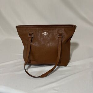 Coach Tan Leather Tote Bag